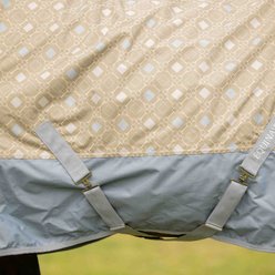 Equinavia Norse Fleece Lined Horse Turnout Blanket, Slate Grey/Light Olive, 72-in slide 2 of 9