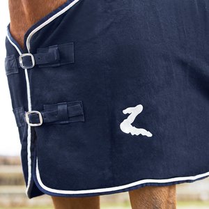 Horze Millau Wool Horse Blanket, Dark Blue, 81-in