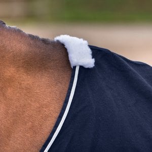 Horze Millau Wool Horse Blanket, Dark Blue, 81-in