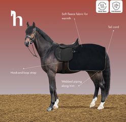 Horze Kiel Fleece Horse Anti Sweat Quarter Sheet, Horse, Dark Red slide 2 of 7
