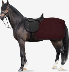 Horze Kiel Fleece Horse Anti Sweat Quarter Sheet, Horse, Dark Red