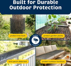Protecto Scat Deterrent Mat for Dogs & Cats with Spikes, Black, 16 x 12-in, 10 count slide 2 of 7