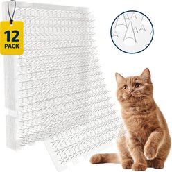 Protecto Scat Detterent Mat for Dog & Cats with Spikes, Clear, 16.5 x 13.5-in, 12 count