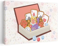 Trend Board Life Whiskers in Wonderland Exclusive Canvas Wall Art Pet Gift Decor, Multicolor, 36 x 24-in