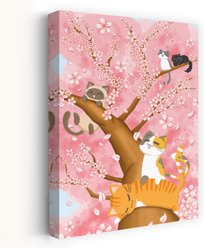 Trend Board Life Cherry Blossom Meetup Exclusive Canvas Wall Art Pet Gift Decor, Multicolor, 36 x 24-in slide 1 of 9