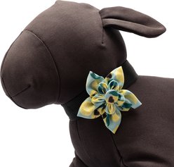 The Worthy Dog Lemons Flower Dog Collar Accessory, Mint Green, Large slide 2 of 3