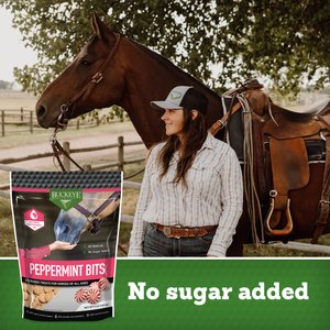 Buckeye Nutrition All-Natural No Sugar Added Peppermint Bits Horse Treats, 4-lb bag