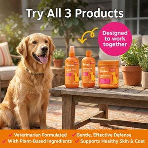 Zesty Paws Flea & Tick Veterinary Formulated Soothing Deodorizing Shampoo for Dogs, 16-fl oz bottle