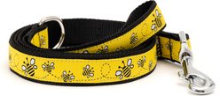 The Worthy Dog Bzzz! Dog Leash, Yellow, Large: 5-ft long, 1-in wide