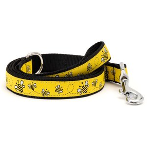 The Worthy Dog Bzzz! Dog Leash, Yellow, Small: 5-ft long, 5/8-in wide