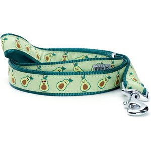 The Worthy Dog Avocados Dog Leash, Green, Small: 5-ft long, 5/8-in wide