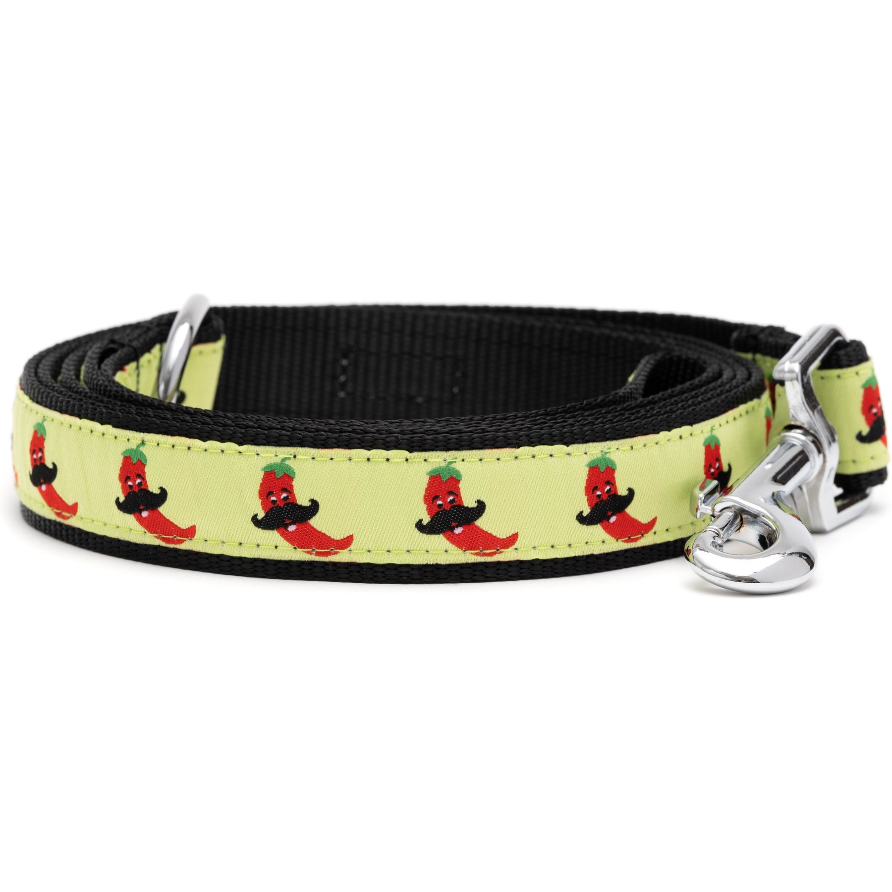The Worthy Dog Chili Pepper Dog Leash, Lime, Small: 5-ft long, 5/8-in wide