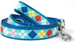 The Worthy Dog Haberdashery Dog Leash, Turquoise, Large: 5-ft long, 1-in wide