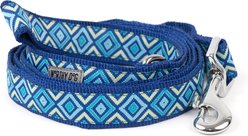 The Worthy Dog Graphic Diamond Dog Leash, Blue, Small: 5-ft long, 5/8-in wide