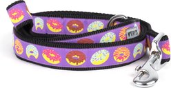The Worthy Dog Donuts Dog Leash, Purple, Large: 5-ft long, 1-in wide