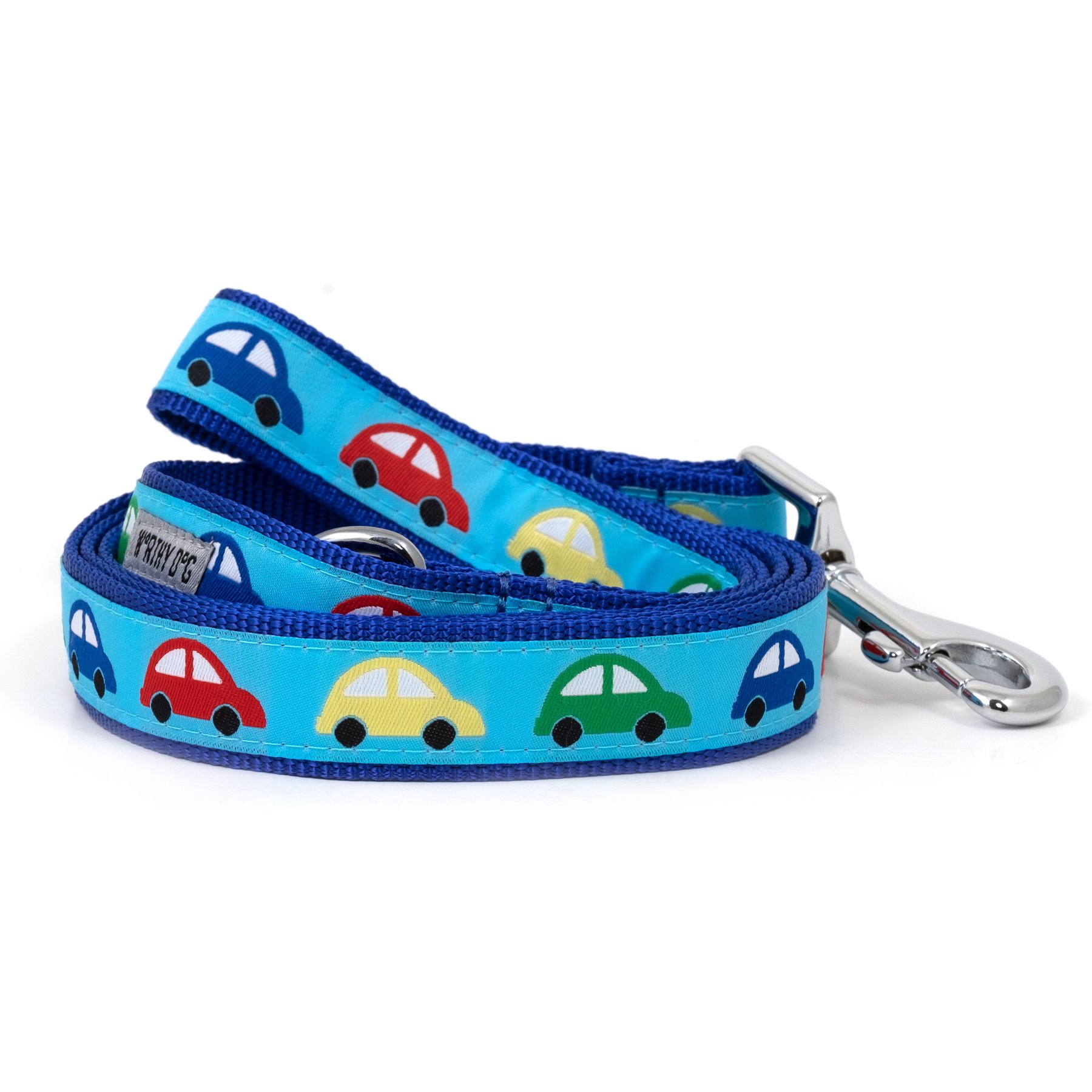 The Worthy Dog Beep Beep Dog Leash, Blue, Large: 5-ft long, 1-in wide