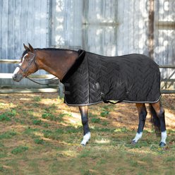 Equinavia Luksus Premium Cooler Horse Sheet, Black, 84-in