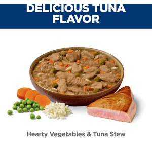 Hill's Science Diet Adult Perfect Weight Management & Joint Support Hearty Vegetables & Tuna Stew Wet Dog Food, 12.5-oz can, 12 count
