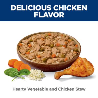 Show full view: Hill's Science Diet Adult Perfect Weight Management Hearty Vegetable & Chicken Stew Wet Dog Food, 12.5-oz can, case of 12 slide 7 of 13