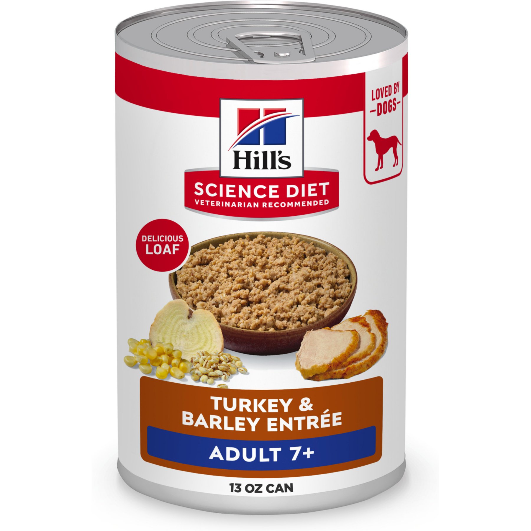 Hill's Science Diet Mature Gourmet Turkey Canned Dog Food, 13oz, 12 ct