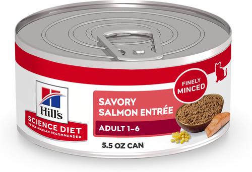 Hill's Science Diet Adult Savory Salmon Entree Wet Cat Food