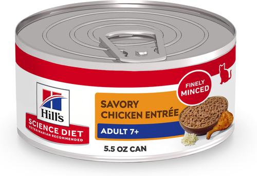 Hill's Science Diet Senior Adult 7+ Savory Chicken Entree Wet Cat Food