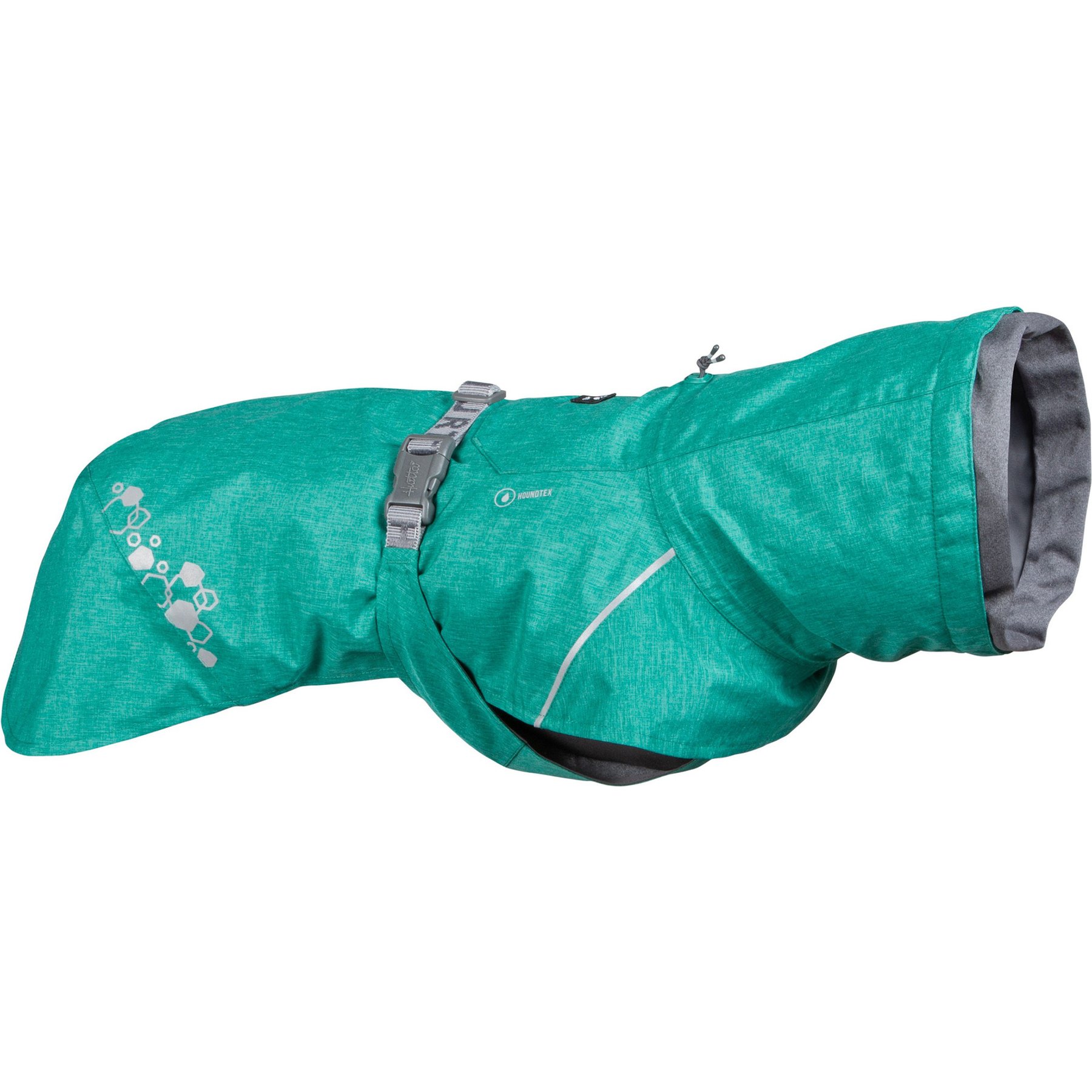 Hurtta Monsoon Coat 2 Dog Raincoat, Peacock, 10-in