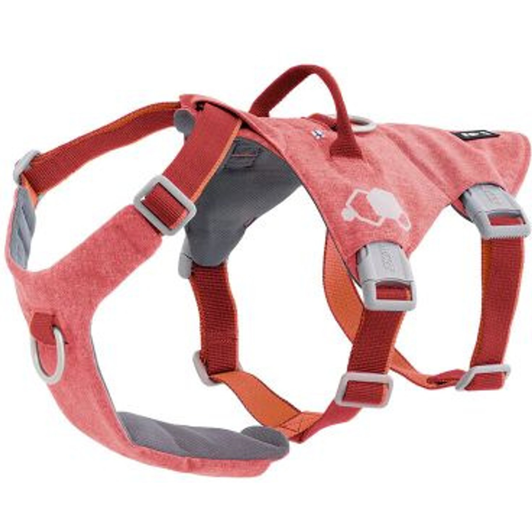Hurtta Safeguard Dog Harness, Strawberry, 29 to 37-in chest