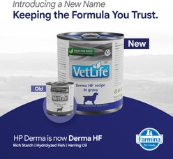 Farmina Vet Life Derma HF Canine Wet Dog Food, 10.58-oz can, case of 6 slide 2 of 7
