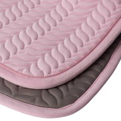 Horze Velvet Wave All Purpose Horse Saddle Pad, Barely Pink, Horse slide 2 of 5