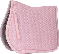 Horze Velvet Wave All Purpose Horse Saddle Pad, Barely Pink, Horse