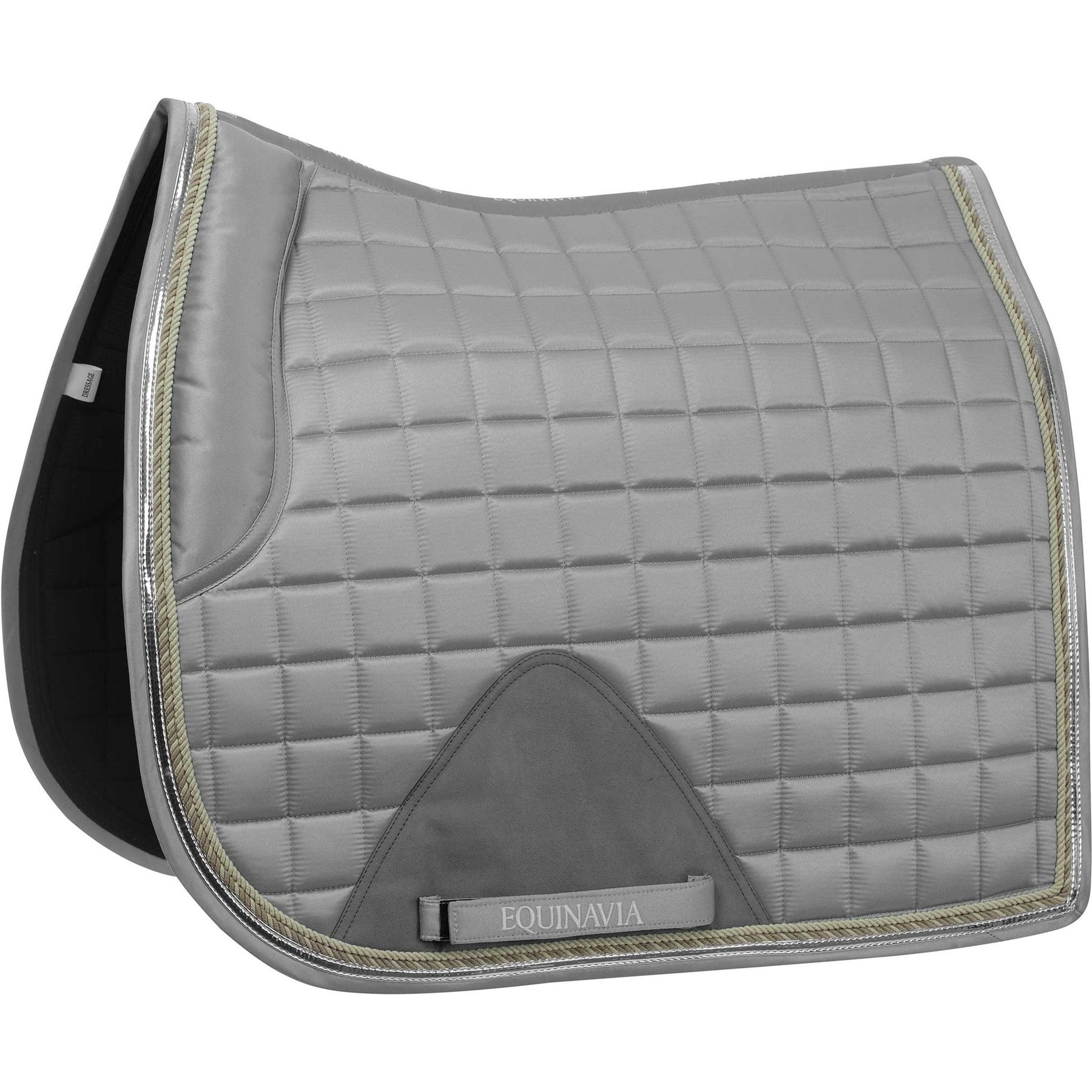 Equinavia Copenhagen Stay Put Dressage Saddle Pad, Slate Grey, Pony