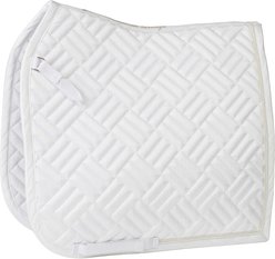 Horze Aachen Dressage Horse Saddle Pad, White, Horse