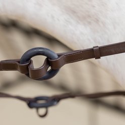 Equinavia Saga Donut Horse Side Reins, Chocolate Brown slide 2 of 6