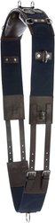 Equinavia Saga Horse Lunge Surcingle, Chocolate Brown/Navy, Horse