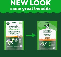 Greenies Digestive Health Chicken Flavored Soft Chew Digestive Supplement for Dogs, 40 count slide 2 of 9