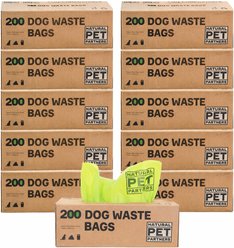 Natural Pet Partners Commercial Plant-based Bulk Roll Dog Waste Bags, 10 Rolls, 2000 count