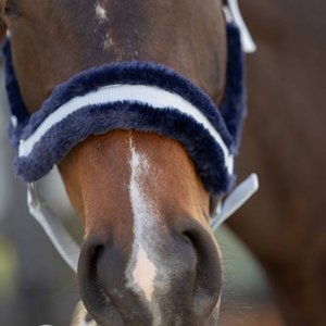 Equinavia Valkyrie Ultra Fleece Horse Breakaway Halter, Sweet Blue/Navy, Horse