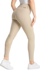 Horze Grand Prix Pro Women's Full Seat Breeches, Tan, 28