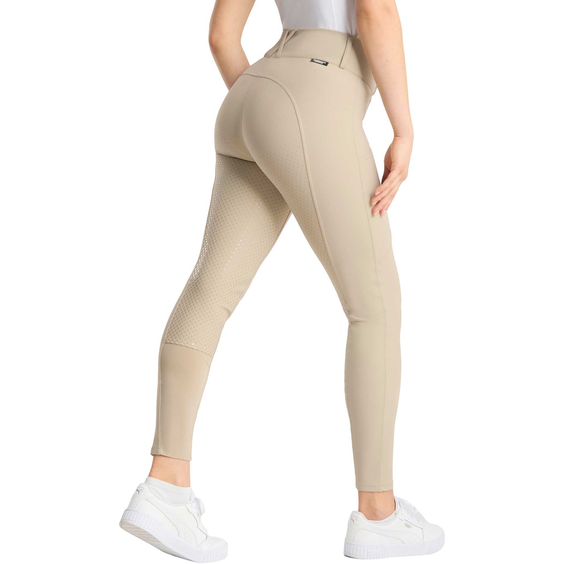 Horze Grand Prix Pro Women's Full Seat Breeches, Tan, 22