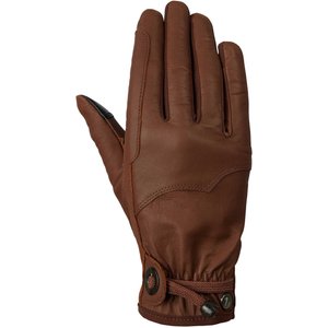 Horze Dakota Western Leather Horse Riding Gloves, Brown, 7