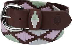 Equinavia Siri Polo Horse Riding Belt, Brown/Lavender/Misty Jade, Large