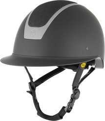 Equinavia Crown MIPS Horse Riding Helmet, Black/Black Shimmer, Medium