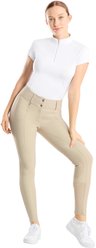 Horze Grand Prix Pro Women's Knee Patch Breeches, Tan, 32