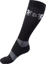 B Vertigo Geox Warm Riding Socks, Black, W 6-7.5