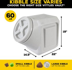 Gamma2 Vittles Vault Stackable Pet Food Storage, Gray, 60-lb slide 2 of 4