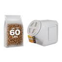 Gamma2 Vittles Vault Stackable Pet Food Storage, Gray, 60-lb