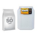 Gamma2 Vittles Vault Pet Food Storage, Gray, 50-lb