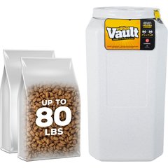 Gamma2 Vittles Vault Pet Food Storage, Gray, 80-lb