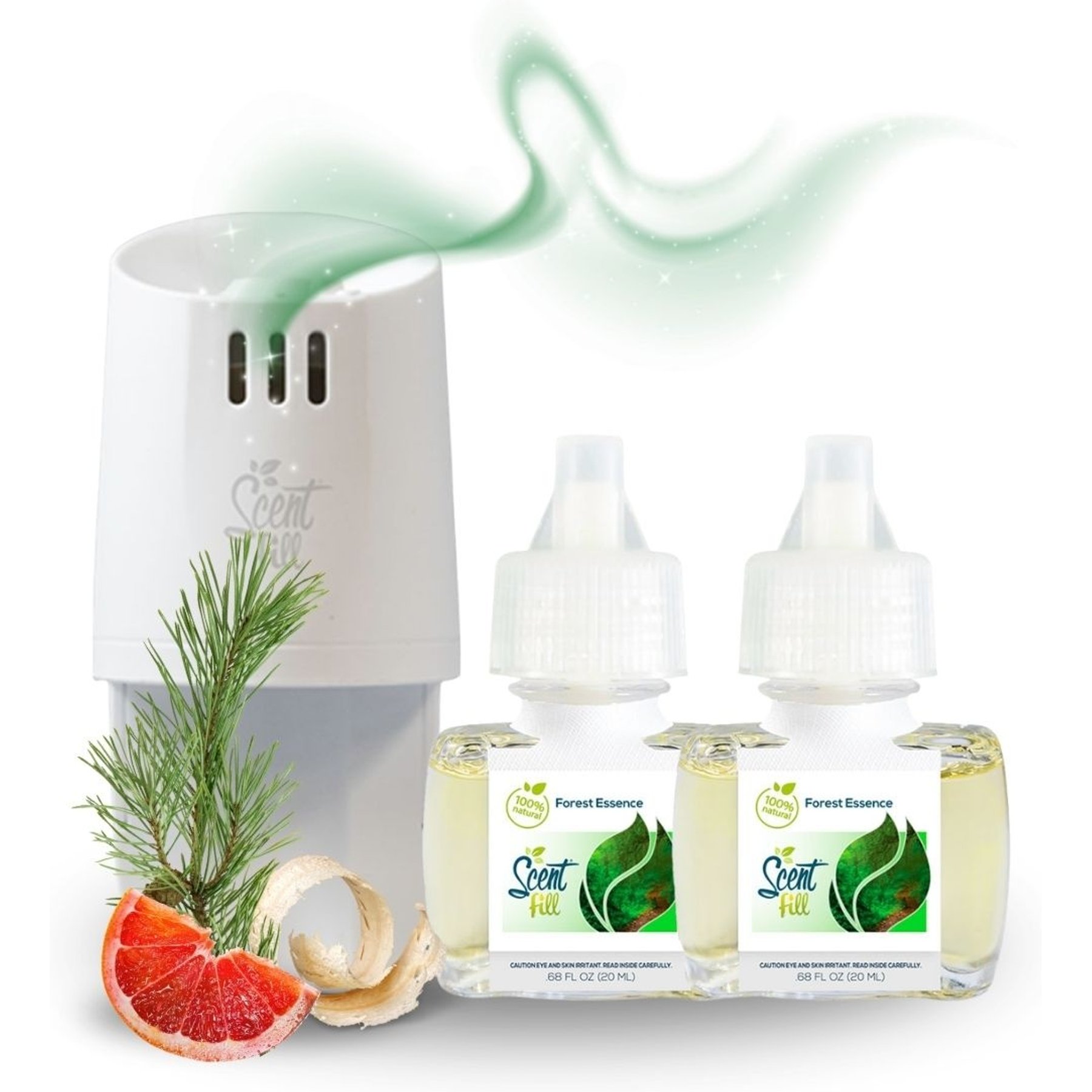 Scent Fill Natural Forest Essence Plug In Dog Air Freshener Kit, 20-mL bottle, 3 count